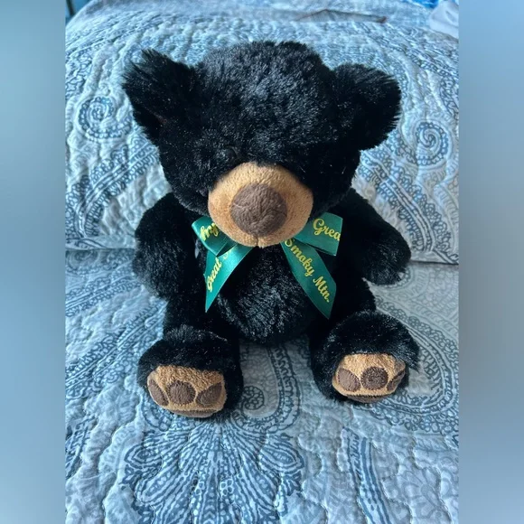 Toys Great Smoky Mountains Teddy Bear Plush Stuffed Animal 8 Sitting Black Brown Poshmark